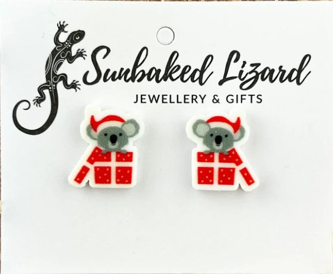 Koala Christmas Studs