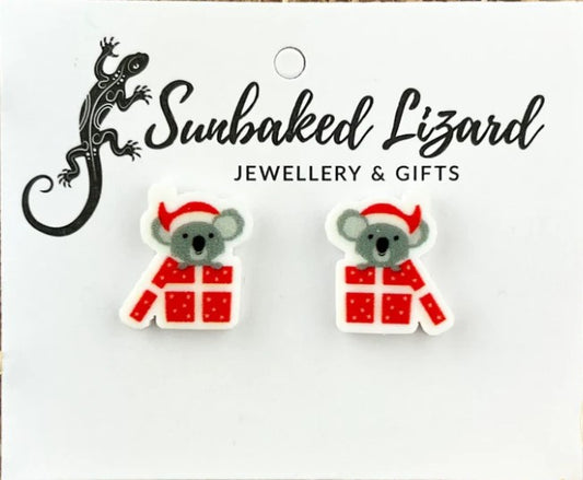 Koala Christmas Studs