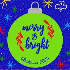 Merry & Bright Christmas Badge 2024