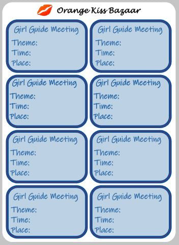 Girl Guide Meeting Sticker