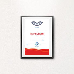 Patrol Leader Certificate