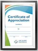 Certificate of Appreciation